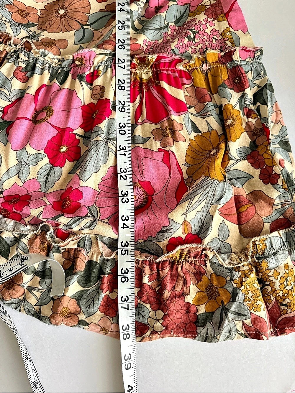 Mikarose The Asher Floral Midi Dress Pink & Multicolor Small NWT - Picture 7 of 8